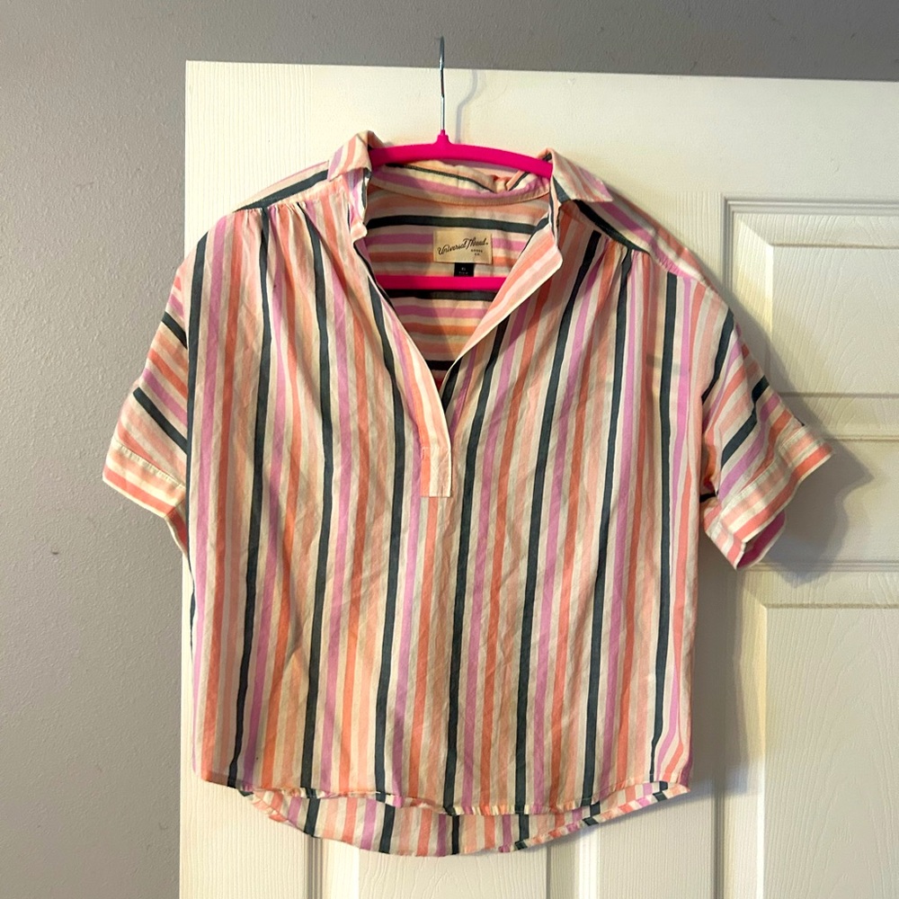 Universal Thread Striped Collared Shirt